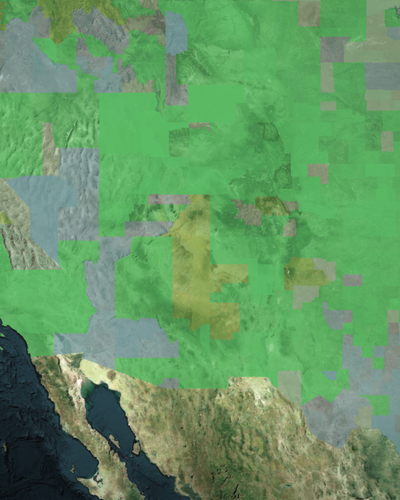 Map of the Western United States