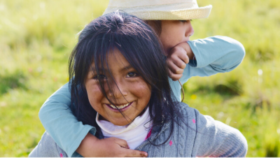 Person with child on their back